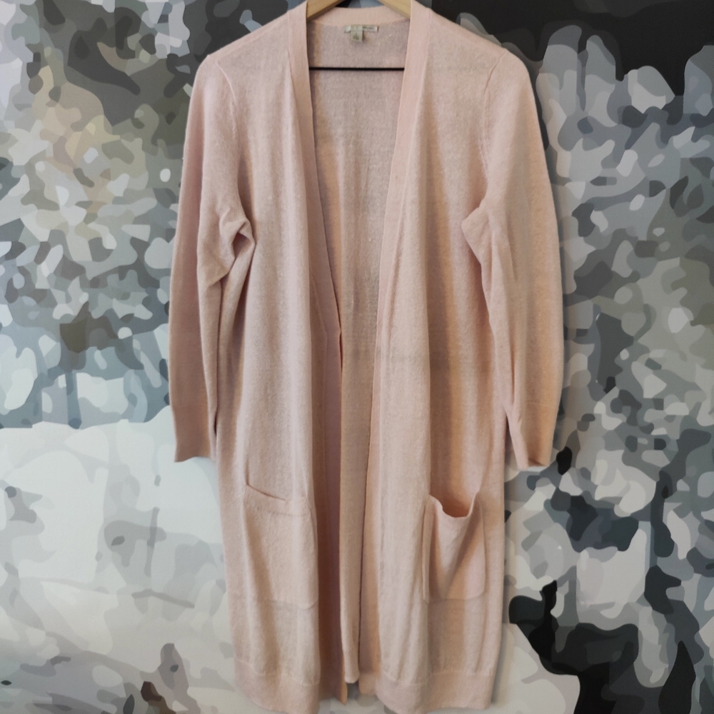 Halogen Long Open Cardigan - Size Large